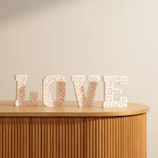 Melosa Love Word Candle Melosa Love Word Candle