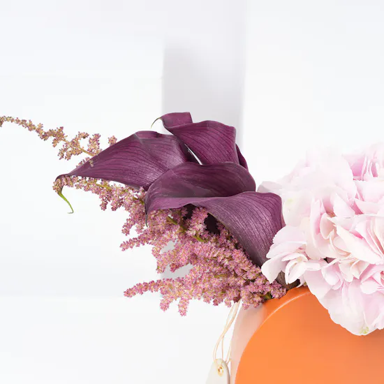 Calla & Hydrangea | Heart Vase