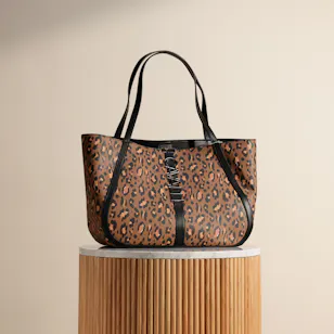 Cavalli Class Alessandra Leopard Shopper Bag