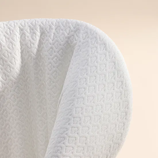 White & Grey White Bamboo Baby Sleeping Bag with Pink Bow