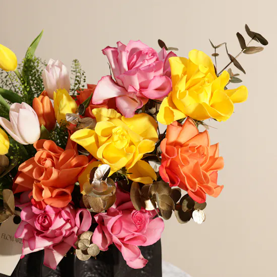Vibrant Celebration Flower Vase