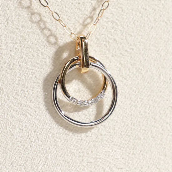 Miss L' by L'azurde Circle of Love Diamond Women's Necklace