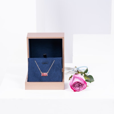 Red love necklace