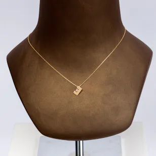 Midad Letter Noon Necklace | 18 k Gold