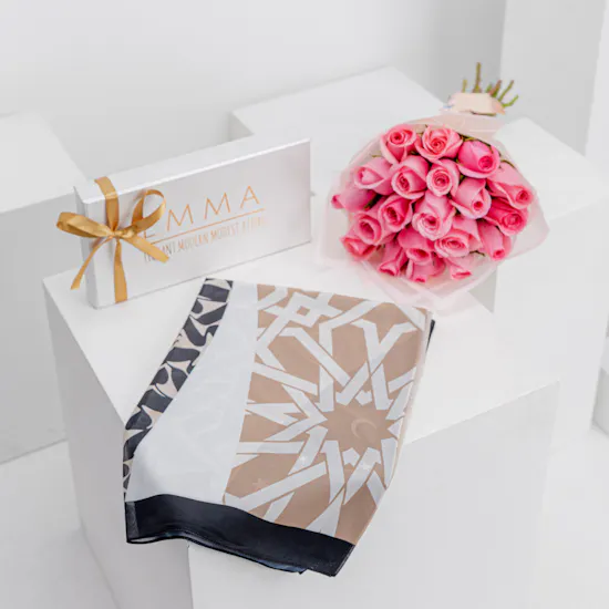 Emma Layal Scarf | Rose Revival Bouquet
