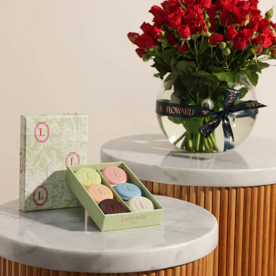 Ladurée Iconic Eugénie Gift Box | Birthday Flower Vase