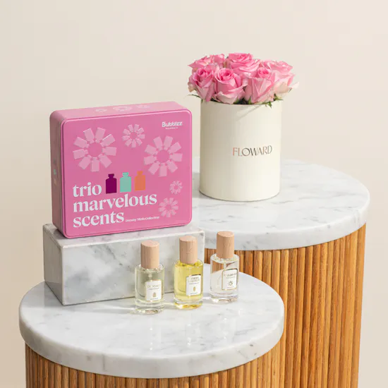 Bubblzz Trio Marvelous Scents Dreamy Minis Collection | Cheerful Beginnings Flowers and Balloon