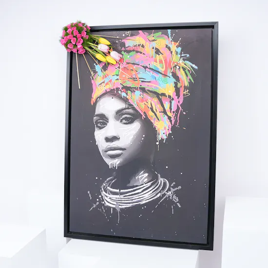 Floral Lady in Digital Painting
