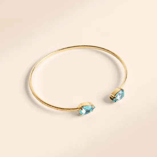 Caroline Svedbom Light Turquoise Petite Drop Bracelet