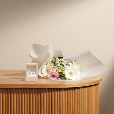 Baby Crown Rose Earrings | Cute Flowers Bouquet Baby Crown Rose Earrings | Cute Flowers Bouquet