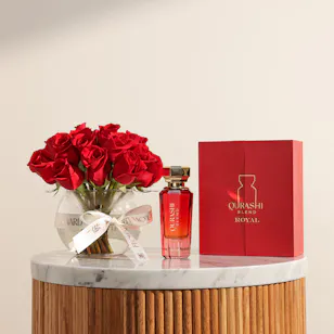 Abdul Samad Al Qurashi Qurashi Blend Royal | Blissful Red Roses Vase Abdul Samad Al Qurashi Qurashi Blend Royal | Blissful Red Roses Vase