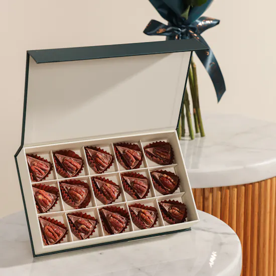 Floward Pecan Salted Caramel Small Chocolate Box | Uplifting Flower