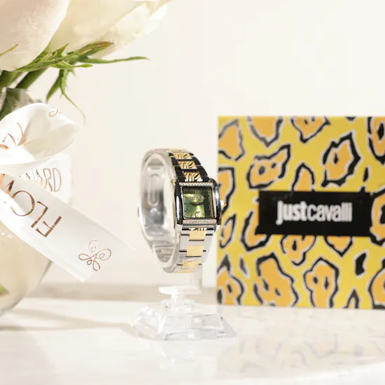 Just Cavalli Silver and Gold Women’s Watch | New Start Flowers