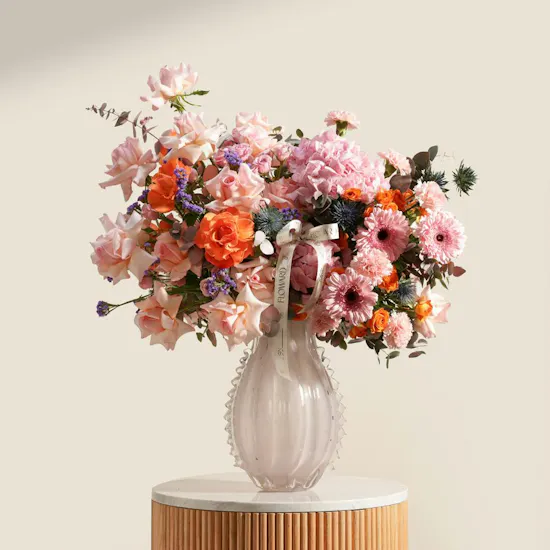 Luminous Elegance Flower Vase