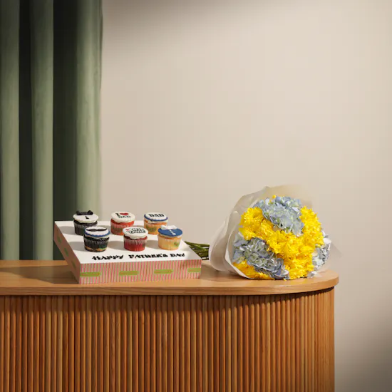 Helen's Bakery Father's Day Cupcakes | Warm Flowers