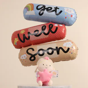 A Little Fairy Magic Get Well Plush Toy and Balloon Set A Little Fairy Magic Get Well Plush Toy and Balloon Set