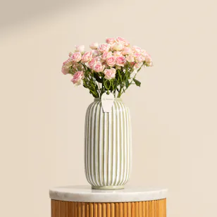 Nno Pink Baby Rose Fruta Vase