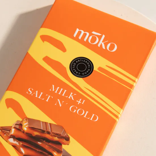 Moko 41% Milk Chocolate With Salted Caramel Bar | 70 g