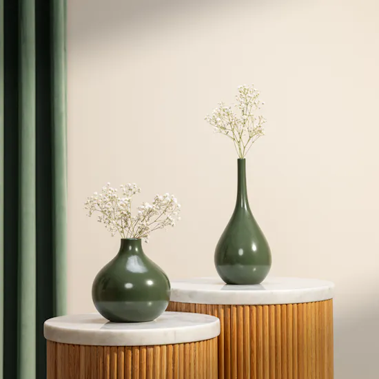 Ukiyo Salvano Olive Vase Set | Pure Flowers