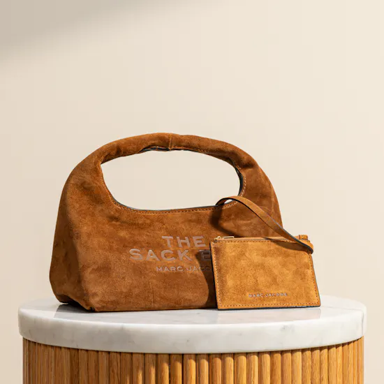 Marc Jacobs The Suede Mini Sack Brown Bag