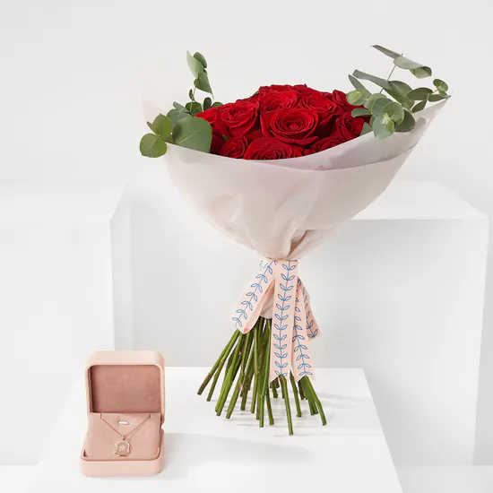 Floward Letter R Necklace | Nectar of Roses