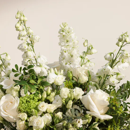 Classic White Delphinium Bouquet