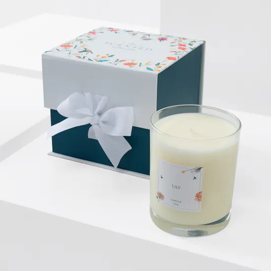 Lilies Candle | Pink Alstroemeria