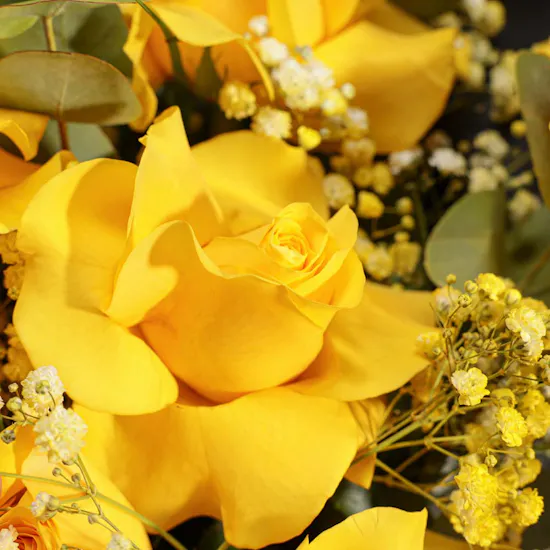 Golden Mood Flower Bouquet