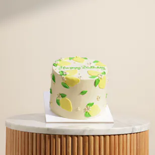 Floward Lemon Portrait Birthday Cake Floward Lemon Portrait Birthday Cake