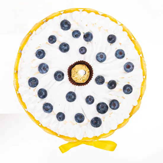 Blueberry Cheesecake | White Roses