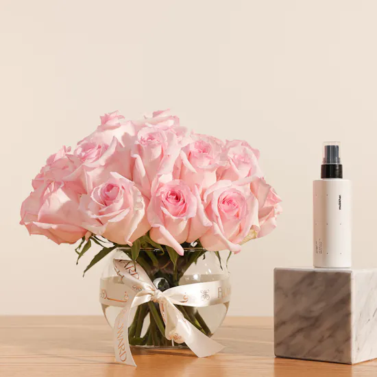 Mubkhar Daily Essentials Box | Purple Roses Vase