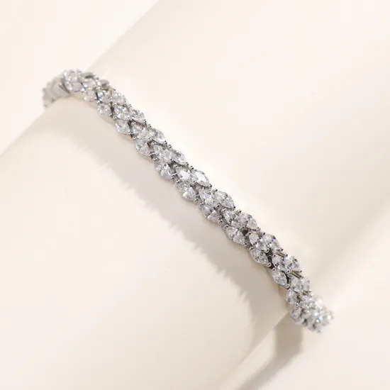 Alvira Wedding Zerconia White Gold Plated Jewelry Set