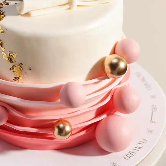 Floward Pink Graduation Cake
