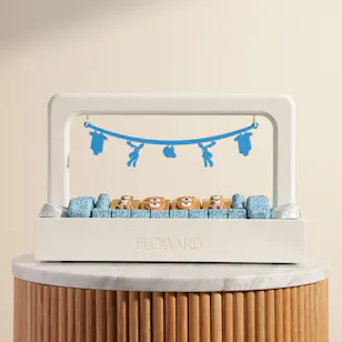 Floward Welcoming Baby Boy Chocolate Tray Floward Welcoming Baby Boy Chocolate Tray