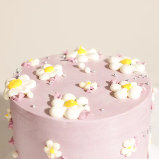 Noon Sweets Lavender Bloom Cake | Birthday Flowers and Balloons