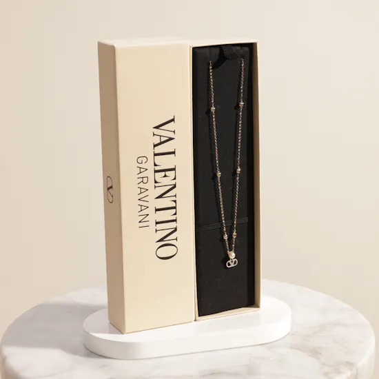 Valentino Garavani Gold-Tone VLogo Signature Necklace