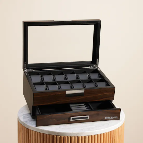 Heisse & Söhne Wooden Watches and Jewelry Brown Box