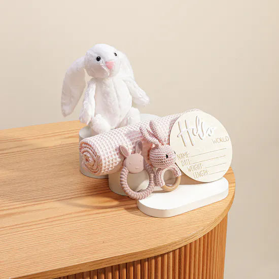 Cozy Bunny Newborn Giftset | Pink