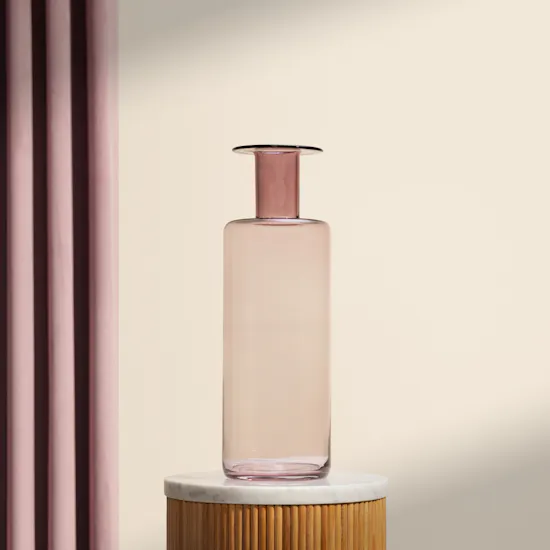 Floward Pink Heather Glass Vase