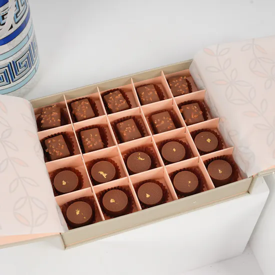 Floward Small Mixed Chocolate Box | Blue Delphinium