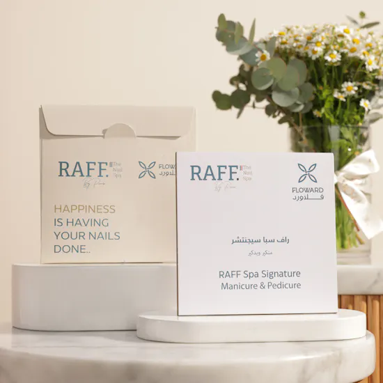 Raff by Paris Spa Signature Manicure and Pedicure Gift Voucher | Spirited Flower Vase