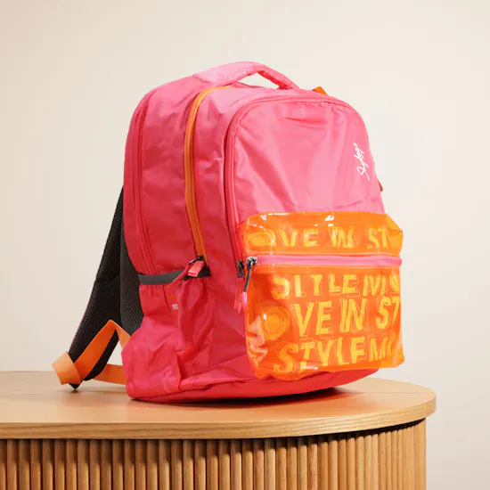 Back to School Pink Backpack & Bottle Set