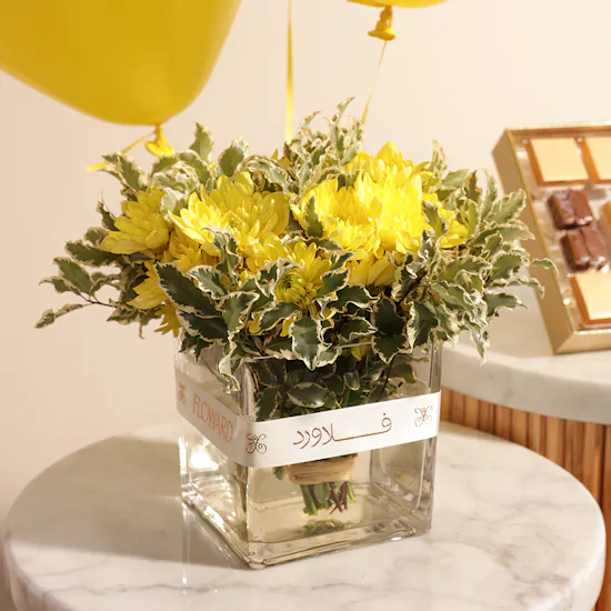 Bostani Chocolate Box | Flowers Vase & Balloons