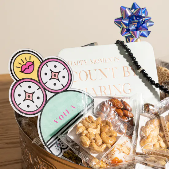Voila Silver Cloche Mouled Sweet Gift Set | 1.7 kg