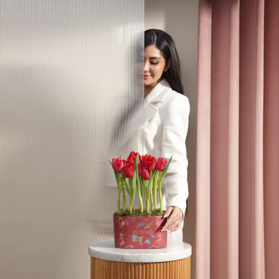 Forever Red Tulip Box | 12 Flowers