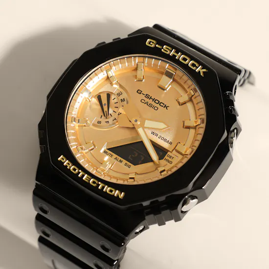 Casio G-Shock Black and Gold Men's Watch