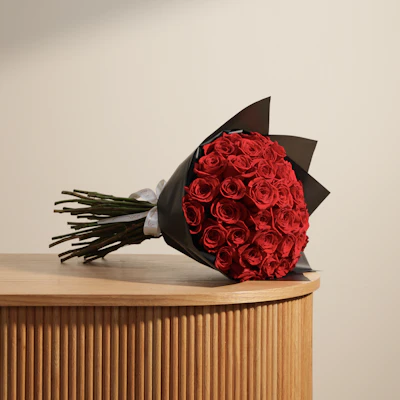 Stunning Red Roses Bouquet | 50 Roses Stunning Red Roses Bouquet | 50 Roses