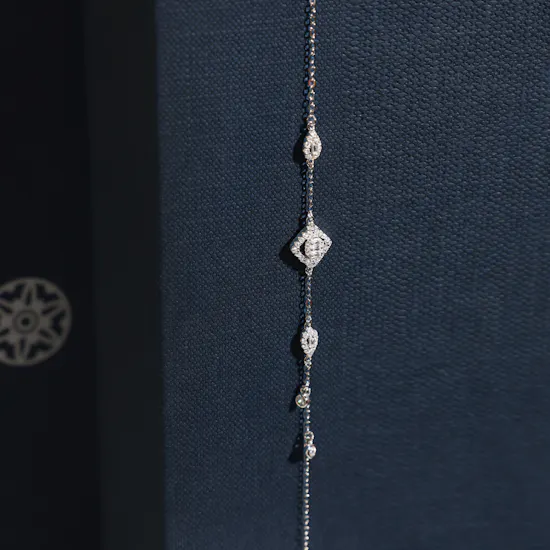 Hilia Dazzling Silver and Zircon Women's Bracelet