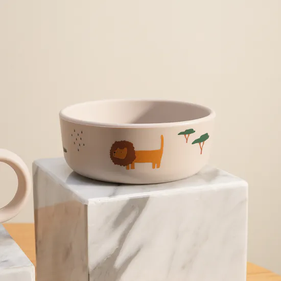 Peek A Boo Liewood Vivi Silicone Safari Tableware Set