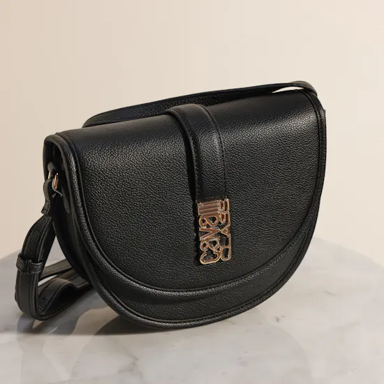 Cavalli Class Black Leather Bag
